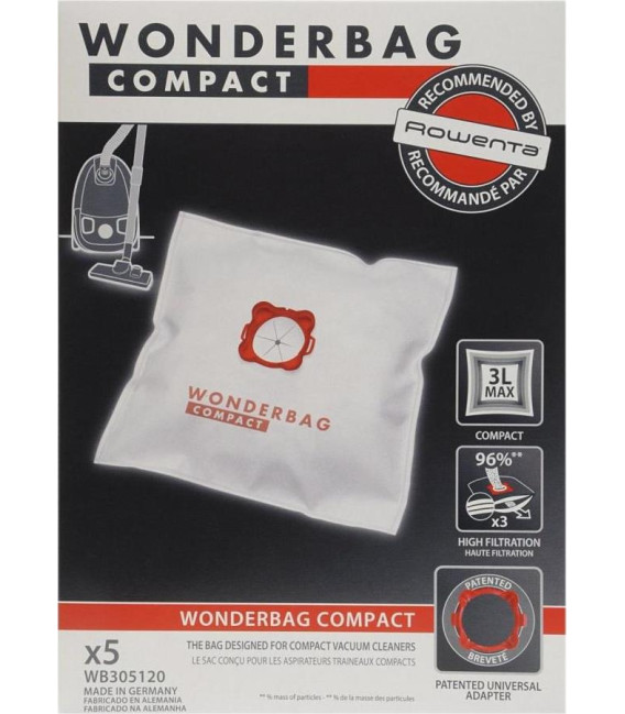 BOLSA ASPIRADOR ROWENTA WB305120 BOLSAS WONDERBAG