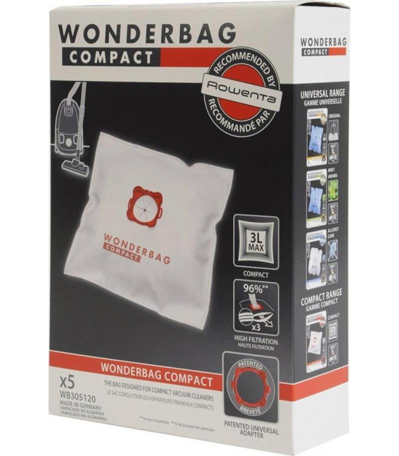 BOLSA ASPIRADOR ROWENTA WB305120 BOLSAS WONDERBAG