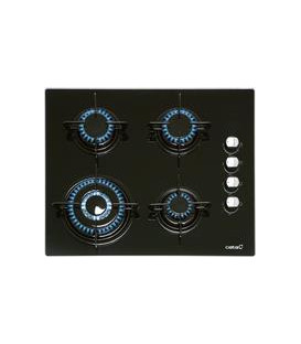 Encimera Cata CIB6031BK, Cristal, 4f, Negra, f tri