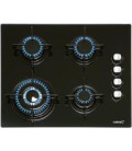 Encimera Cata CIB6031BK, Cristal, 4 fuegos, Negra