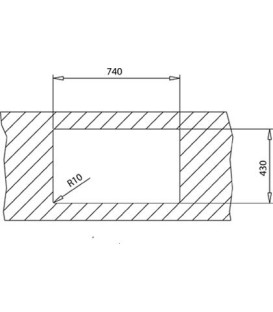 Fregadero Teka Flex Linea RS15 71.40, 1C, 80cm, Ix