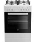 Cocina Beko FSE62110DW, 4 fuegos, horno electr