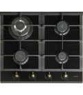 Encimera Cata RCI631BK, Cristal, 4 fuegos, Hierro