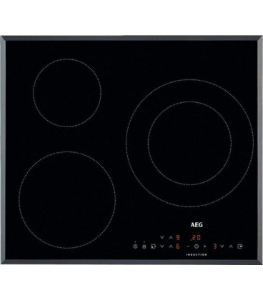 Inducción AEG IKB6330SFB, 3 zonas, 60 cm, Biselada