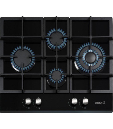 Encimera Cata LCIB6031BK, Cristal, 4f, Negra, Hier