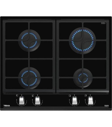 Encimera Teka GZC64300XBA BK, cristal gas, 4fuegos