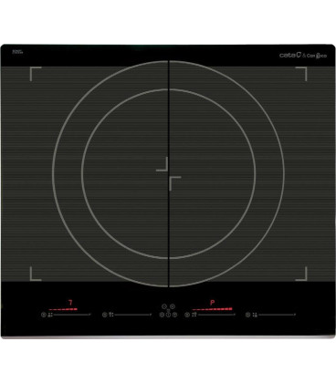 Inducción Cata GIGA600BK, 2 zonas Flex, 7,4Kw, neg Inducción Cata GIGA600BK, 2 zonas Flex, 7,4Kw, neg