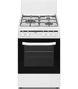 Cocina Vitrokitchen CB5535BBE, blanco, 3 fuegos, B