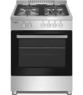 Cocina Vitrokitchen PF6060IB, Inox, 4 fuegos, Bu