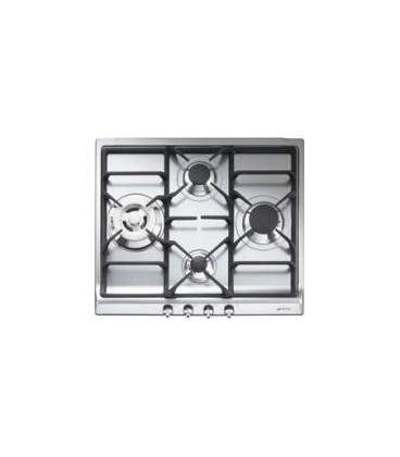Encimera Smeg SER60SGH3, 4 fuegos, gas, inox Encimera Smeg SER60SGH3, 4 fuegos, gas, inox