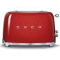 Tostador Smeg TSF01RDEU, 50 style 2 rebanadas rojo