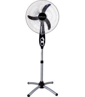 Ventilador Pie Orbegozo SF0156, 45cm, 60w, plata
