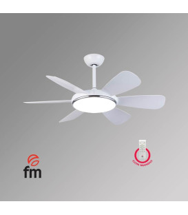 Ventilador techo FM VTNIXL, dc 107 cm ø c/luz c/ma