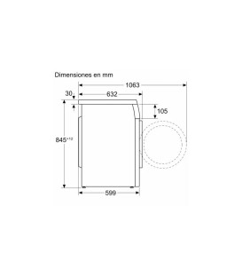 Lavadora Bosch WUU28T63ES, 8kg, 1400rpm, A, Blanco