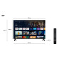 TV 32 TCL 32S5400AF, 32 FHD Android TV 50/60Hz