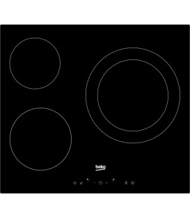 Vitroceramica Beko HIC63402T, 3 zonas, 60cm,