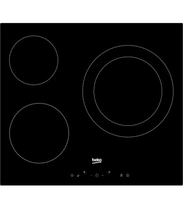 Vitroceramica Beko HIC63402T, 3 zonas, 60cm,