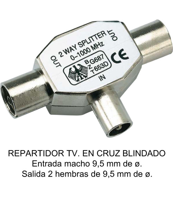 REPARTIDOR EN CRUZ Fbright MACHO METALICO BLI