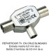 REPARTIDOR EN CRUZ Fbright MACHO METALICO BLI