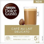 Capsula DG Nestle 12415782, Café con leche delicat