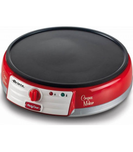Crepera vintage Ariete 202., roja bordes redond