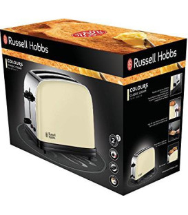 Tostador Russell Hobbs 2333456, 2 r/c retro crema