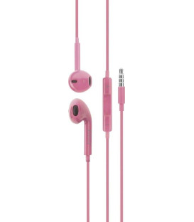 Auriculares DCU 34151002, jack 3.5mm stereo rosa