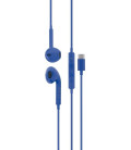 Auriculares usb DCU 34151012, tipo c stereo azul