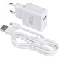Cargador usb DCU 37350000, 5v 2.4a + cable lightni Cargador usb DCU 37350000, 5v 2.4a + cable lightni