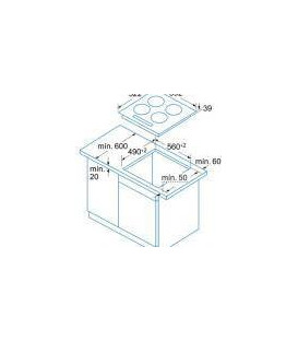 Vitroceramica Balay 3EB715LR, 3 zonas, 60cm, bisel