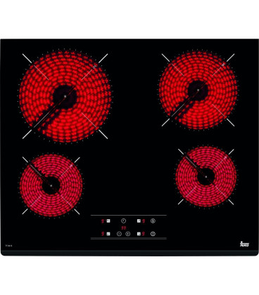 Vitroceramica Teka TZ6415, 4 zonas, 6300w, 21cm Vitroceramica Teka TZ6415, 4 zonas, 6300w, 21cm