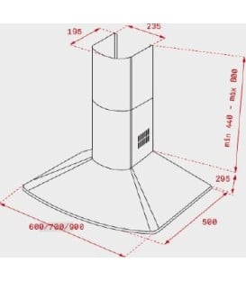 Campana Teka DM775W blanca decorativa