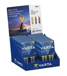 DISPLAY PILAS VARTA 10X PACK 4 AA Y 10 X PACK 4 AA