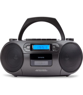 Radio CD AIWA BBTC550BK •Boombox con lector de cas