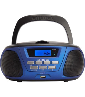 RADIO CD AIWA BBTU300BL • AM/FM PORTATIL MP3/USB C