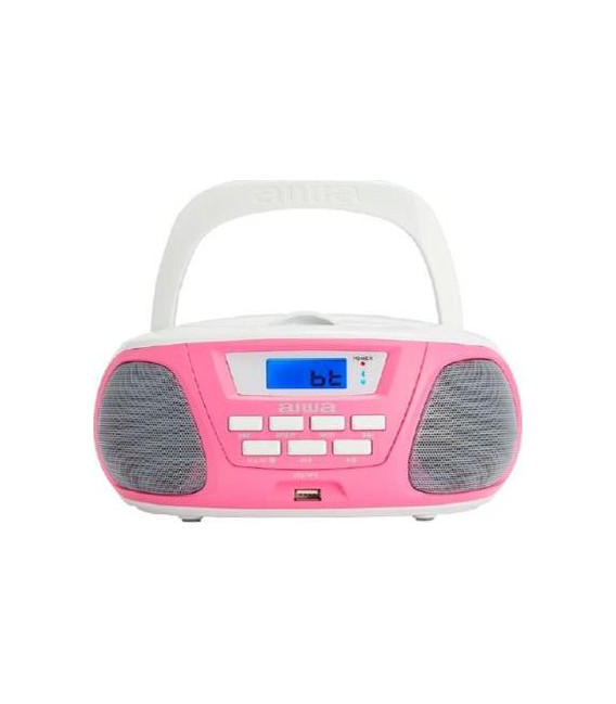 RADIO CD AIWA BBTU300PK • AM/FM PORTATIL MP3/USB C