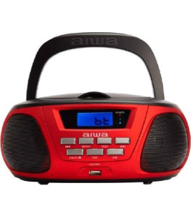 RADIO CD AIWA BBTU300RD •AM/FM PORTATIL MP3/USB CO