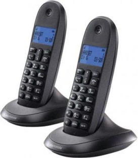 Telefono Motorola C1002GW DUO GRIS Y GRANANATE