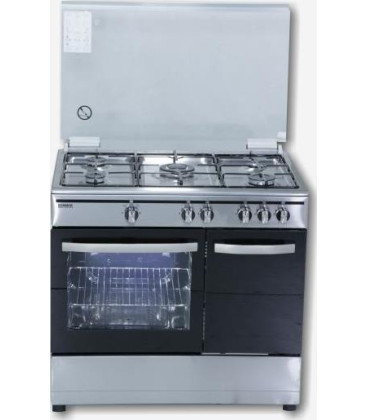 Cocina Rommer CH906XFGPB, inox but, 5fuegos