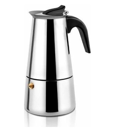 Cafetera italiana acero Haeger CP10S002A, ss moka