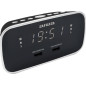 RADIO RELOJ AIWA CRU19BK • DESPERTADOR• DISEÑO SOF