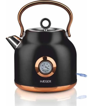 Hervidor Haeger EK22B024A, electrico deco black