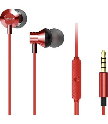AURICULARES AIWA ESTM50RD IN EAR , RED AURICULARES AIWA ESTM50RD IN EAR , RED