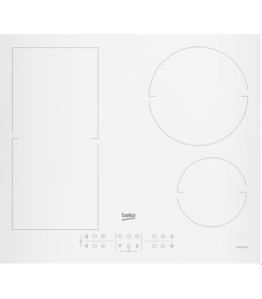 Induccion Beko HII64200FMTW, 4 zonas, 60cm, blanca