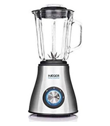 Batidora vaso Haeger LQ600007A, 600w jarra de vidr