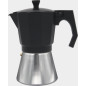 Cafetera Aluminio Bastilipo MOKKA12N, 12 t, Negra