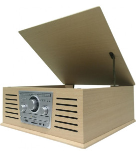 GIRADISCOS SUNSTECH PXR42CDWD DE MADERA CON 3 VELO