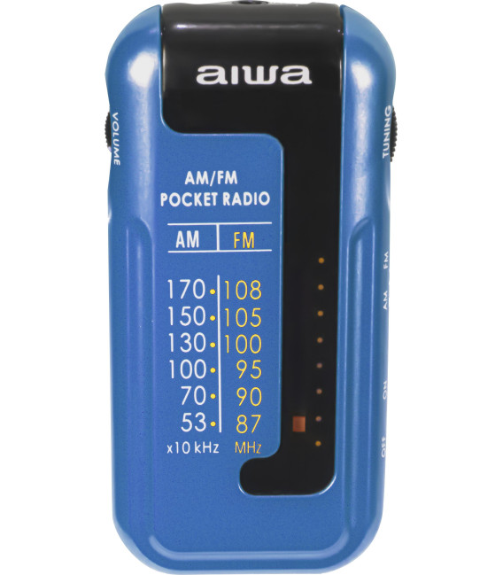 RADIO AIWA R22BL DE BOLSILLO CON AURICULARES ,COMP