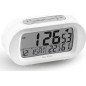 Reloj despertador Elbe RD009B, digit. blanco temp/