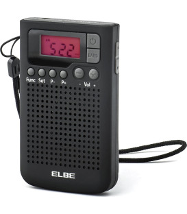 RADIO ELBE RF93 PORTATIL DIGITAL BOLSILLO NEGRA
